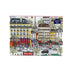 1000-piece Paris Metro cityscape puzzle box featuring illustrated Parisian buildings, Eiffel Tower, bustling street scene, and colorful storefronts.