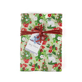 Pug Christmas Wrapping paper with a pug and Christmas tree motif