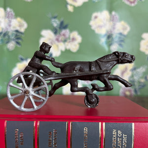 Metal Harness Racing Statuette