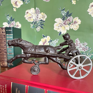 Metal Harness Racing Statuette