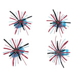 Red Starburst patriotic napkin rings featuring festive red, white, and blue starburst design.