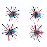 Red Starburst patriotic napkin rings featuring festive red, white, and blue starburst design.