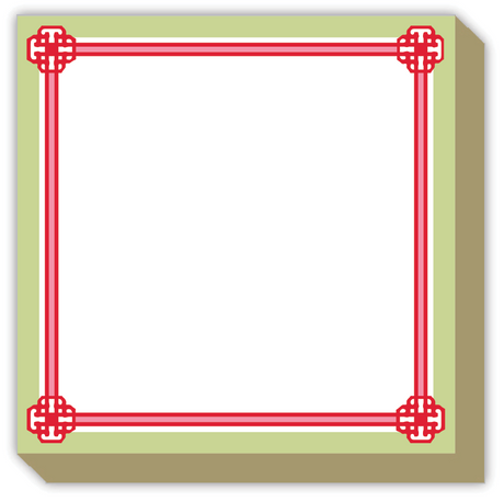 Monserrat Red Knots Luxe Notepad
