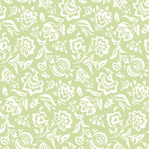 Hampton Court Meadow Green Outdoor Fabric by the Yard