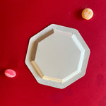 Back view of Christmas Treats tole metal trinket tray