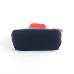 the image shows the bottom of a small Rock Lobster canvas tote bag with a lobster pattern showing the bottom, against a white background.