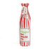 Madcap Cottage Red and white striped bottle bag with a text "Be Naughty! Save Santa the trip" on a white background
