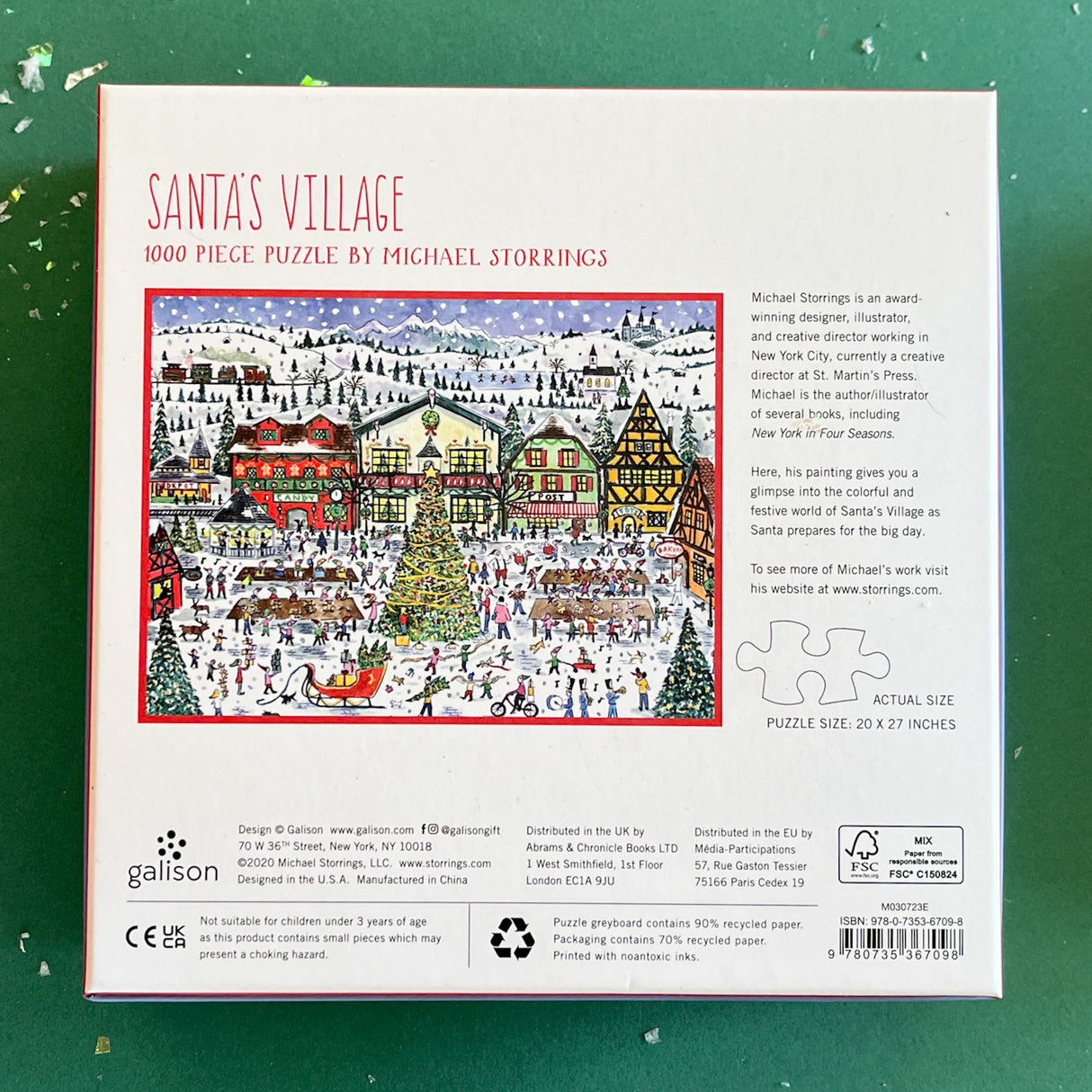 Santa's Village and Toy Shop Jigsaw Puzzles - 1 each