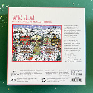 Santa's Village and Toy Shop Jigsaw Puzzles - 1 each