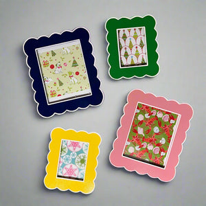 Scallop edged picture frames