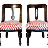 Vintage Low Slung Indian-Style Chairs, Pair