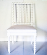 Bobbin Dining Chair with Celery Gin Lane Upholstery