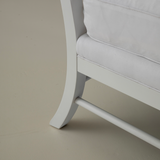 Think of England Armchair w/Gin Lane Rhubarb Gingham Upholstery