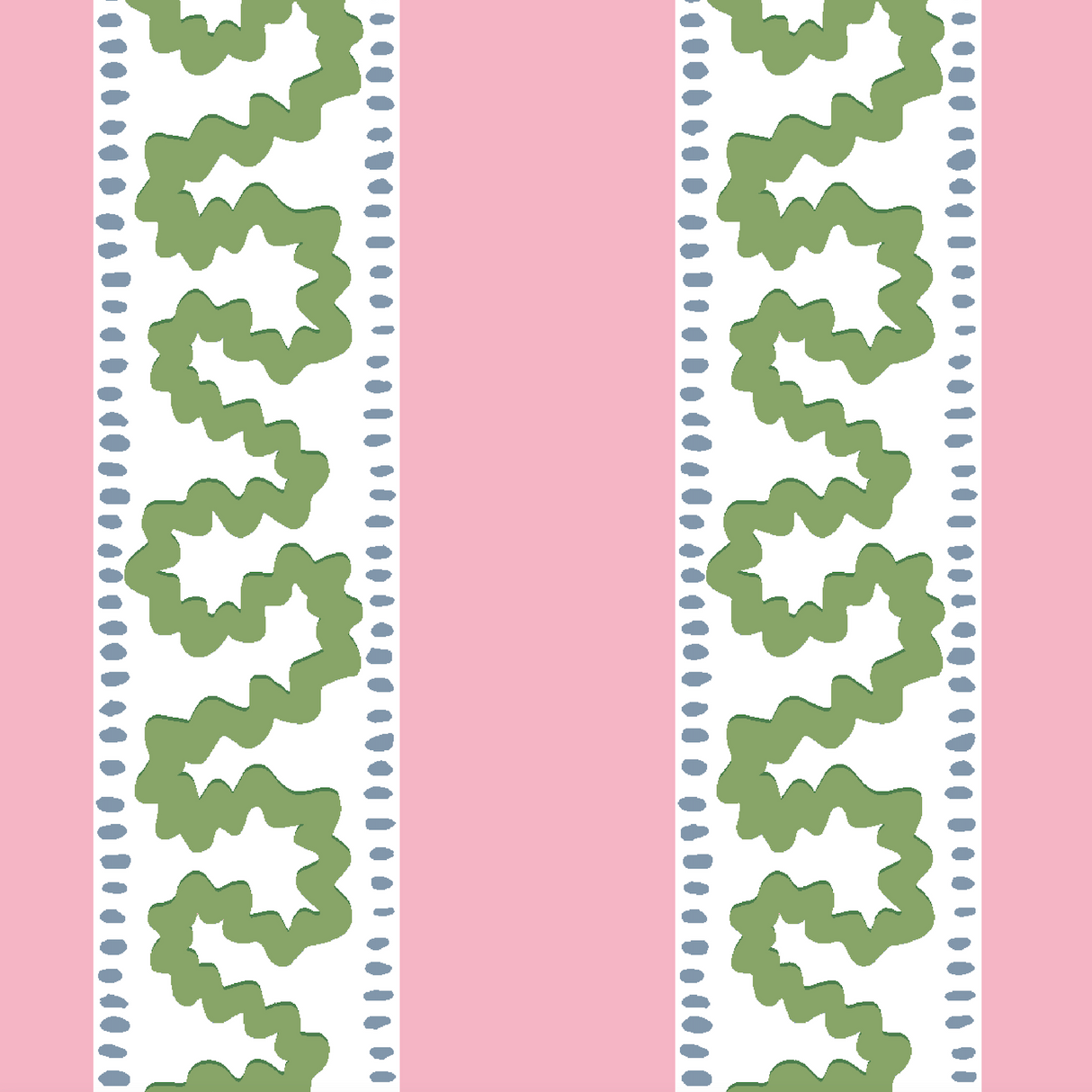 Harbor Trail Dark Pink/Green No-Iron Table Runner