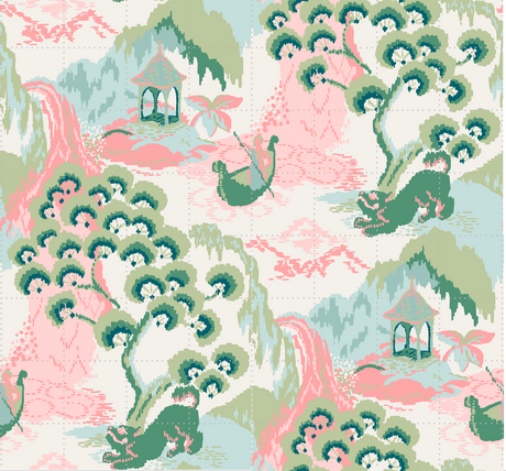 Old Peking Fabric by the Yard