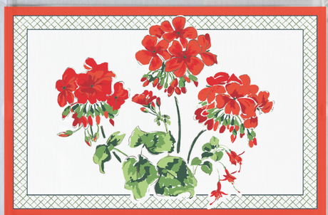 Cottage Grove Geranium Red Rectangular Acrylic Tray, 2 Sizes