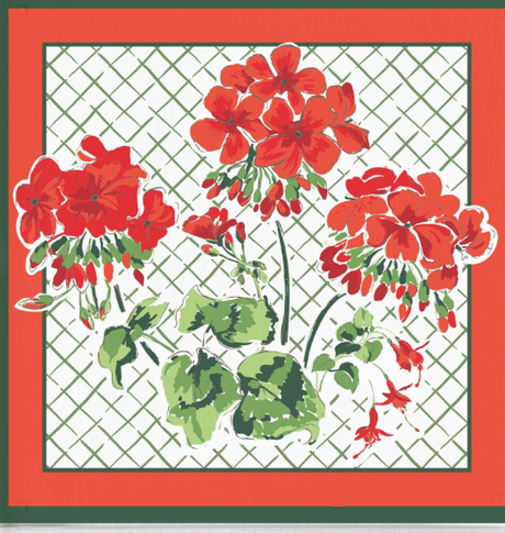 Cottage Grove Geranium Red Square Acrylic Tray, 3 Sizes