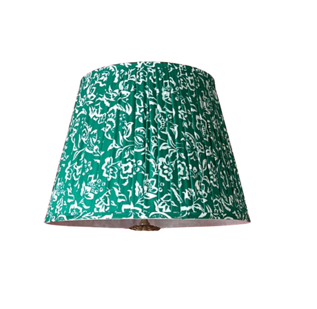 Harbor Trail Hand-Painted Pink and Green Lamp