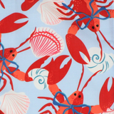 Rock Lobster Unpasted Wallpaper - Blue