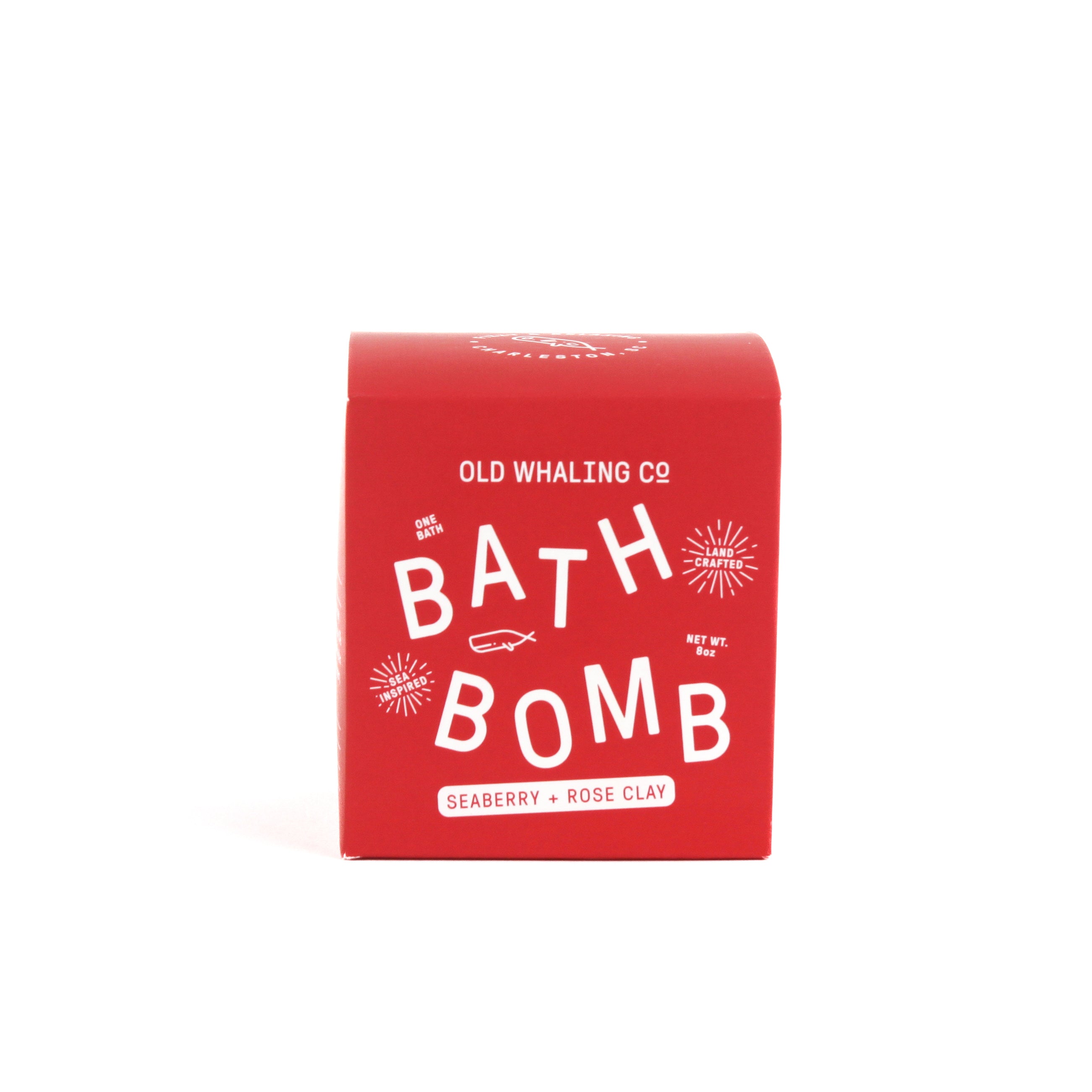 Seaberry Rose Bath bomb box packaging on white background