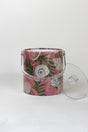 Shell Seekers, a pink acrylic ice bucket from madcap cottage covered in shell and seaweed motifs