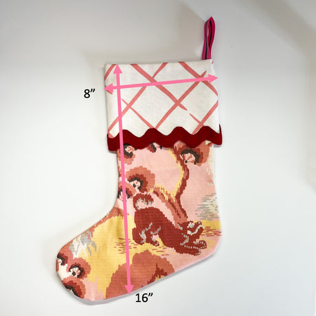 Old Peking Bahama Pink Christmas Stocking