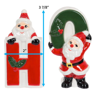 Christmas Santas Salt/Pepper Shakers, Set of 2