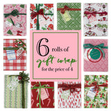 6 Rolls of Gift Wrap for $72