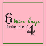 6 Wine Gift Bags for $36