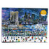 Front view of the “Snowfall Over New York City” 1000-piece puzzle box with illustrated winter skyline.