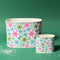 Empty duo of Snowflake Wonderland Christmas caddies in large and small on a green background