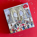 Snowy Scenes of Brooklyn Bridge Jigsaw Puzzles