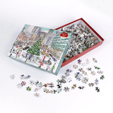 Snowy Scenes of Park Avenue Jigsaw Puzzles