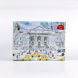 Snowy Scenes of Public LIbrary Jigsaw Puzzles