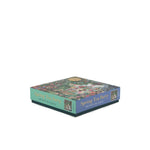 flat side of 500 piece jigsaw puzzle with spring tea party scene