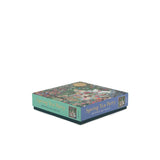 flat side of 500 piece jigsaw puzzle with spring tea party scene