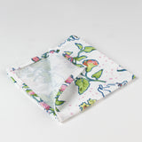 Springtime Strawberry Multicolor Cloth Dinner Napkins, Set of 4