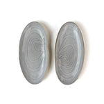 Shell shaped plate cream colored
