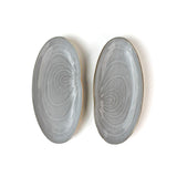 Shell shaped plate cream colored