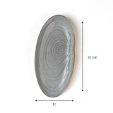 White Oyster Shell Stoneware Serving Plate, Set of 2
