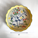 Strawberry Hill round tole metal tray, 18" diameter