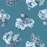 Swans Island Unpasted Wallpaper - Pool Blue