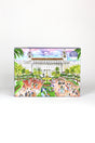 a 1000 piece jigsaw puzzle featuring an illustration of the breakers building in palm beach florida. 