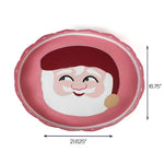 Tole metal Christmas Santa tray, 21.625" x 16.75" decorative serving tray