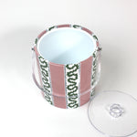 Harbor Trail Bahama Pink 3 qt. ice bucket with lid off and empty