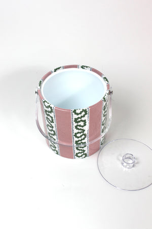 Harbor Trail Bahama Pink 3 qt. ice bucket with lid off and empty