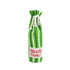 green and white striped wine bag with a “Beats Coal!” label on the front