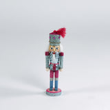 Wood and Glitter Nutcracker Christmas Ornaments, Set of 6