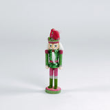 Wood and Glitter Nutcracker Christmas Ornaments, Set of 6