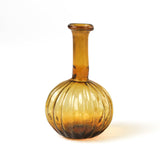 Colorful Blown Glass Bud Vases - Amber